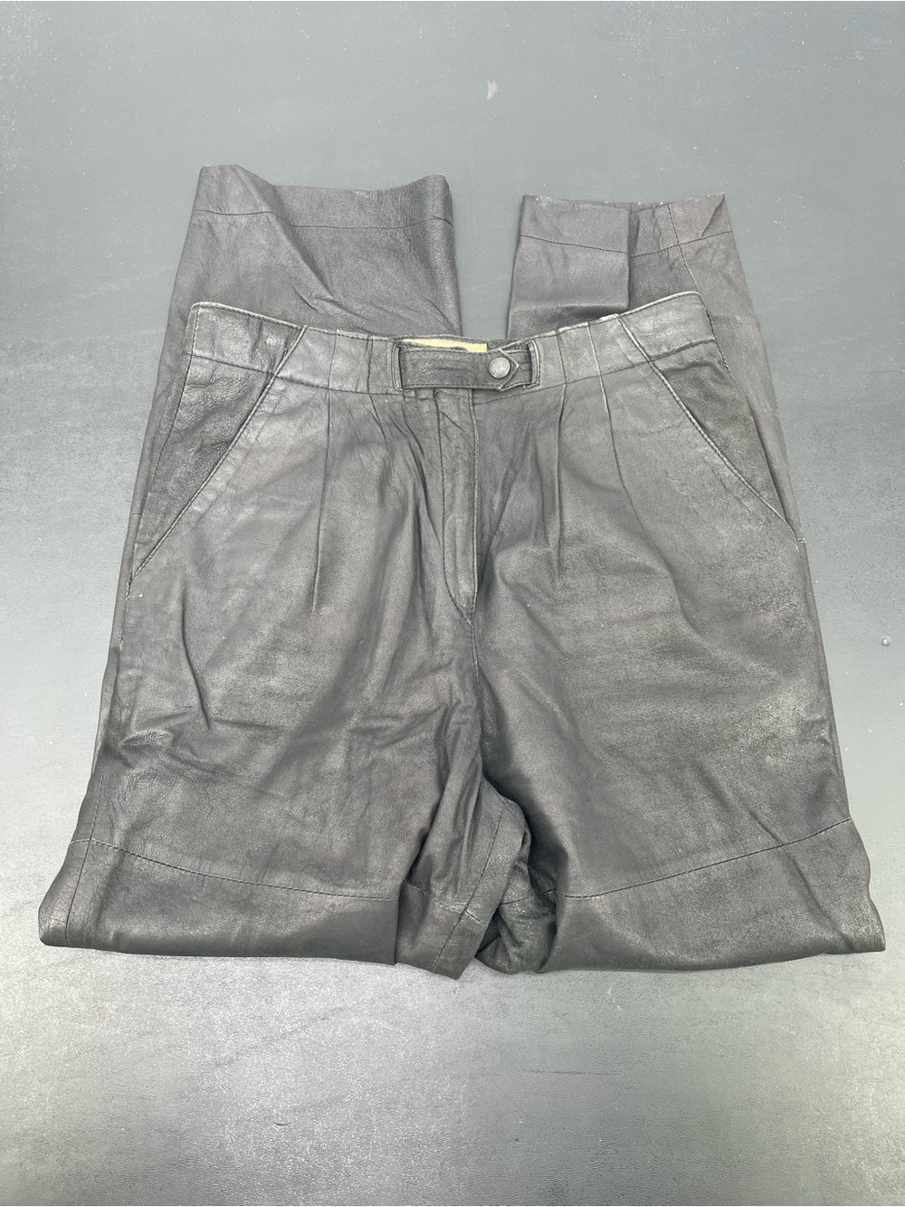 ⭐️Vintage Knot & Rauber Dressco Made in Italy Black Leather Pants